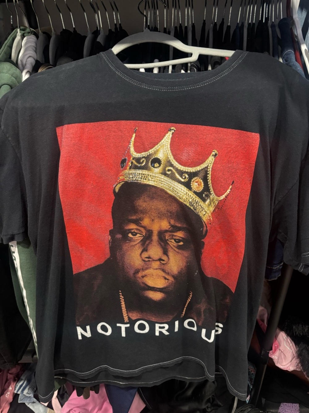 Black Graphic Notorious Crewneck T-Shirt